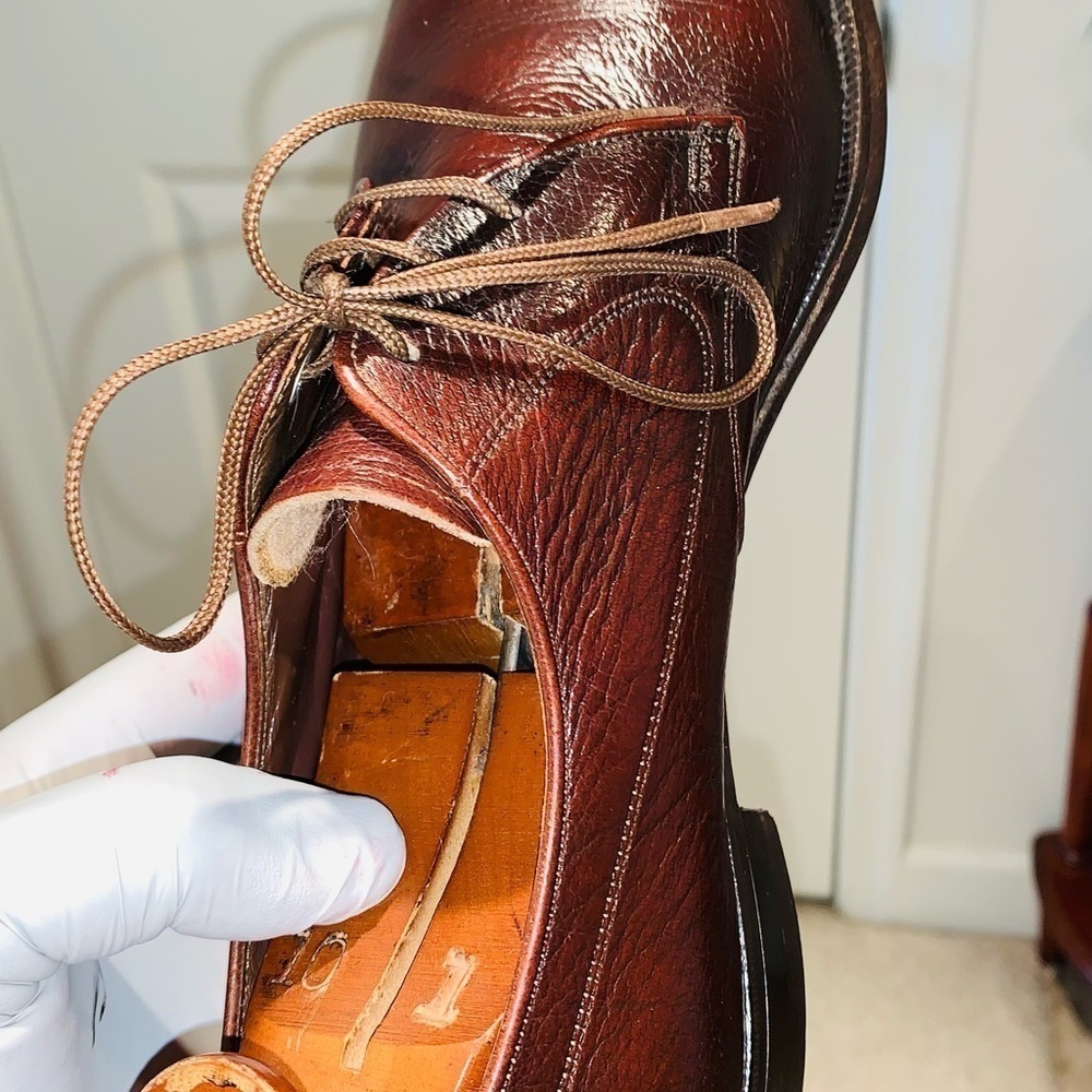 Florsheim Leather Plain Toe Derby. - Picture 8 of 16